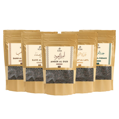 La Brisa Ameer Al Oud Bakhoor Oud Muattar | Sweet Floral Woody | Arabic Oud Wood Chips | 50gms