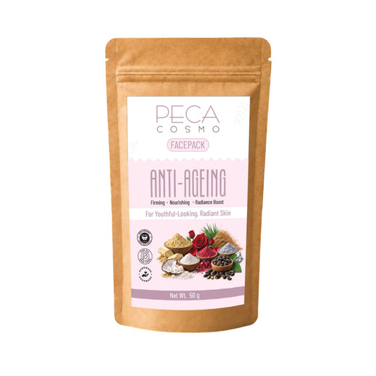Peca Cosmo Anti-Ageing Face Pack, 50gms | 100% Organic & Natural | No Artificial Fragrance | Suitable For All Skin Types