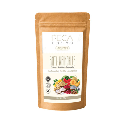 Peca Cosmo Anti-Wrinkle Face Pack, 50gms | 100% Organic & Natural | No Artificial Fragrance | Suitable For All Skin Types