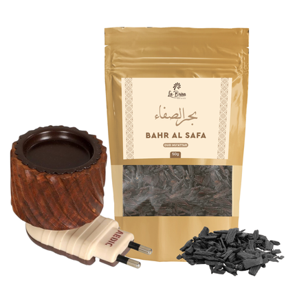 La Brisa Bahr Al Safa Bakhoor Oud Muattar | Fresh Floral Wood Arabian Bakhoor Incense | Oud Wood Chips | 50gms