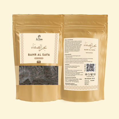 La Brisa Bahr Al Safa Bakhoor Oud Muattar | Fresh Floral Wood Arabian Bakhoor Incense | Oud Wood Chips | 50gms