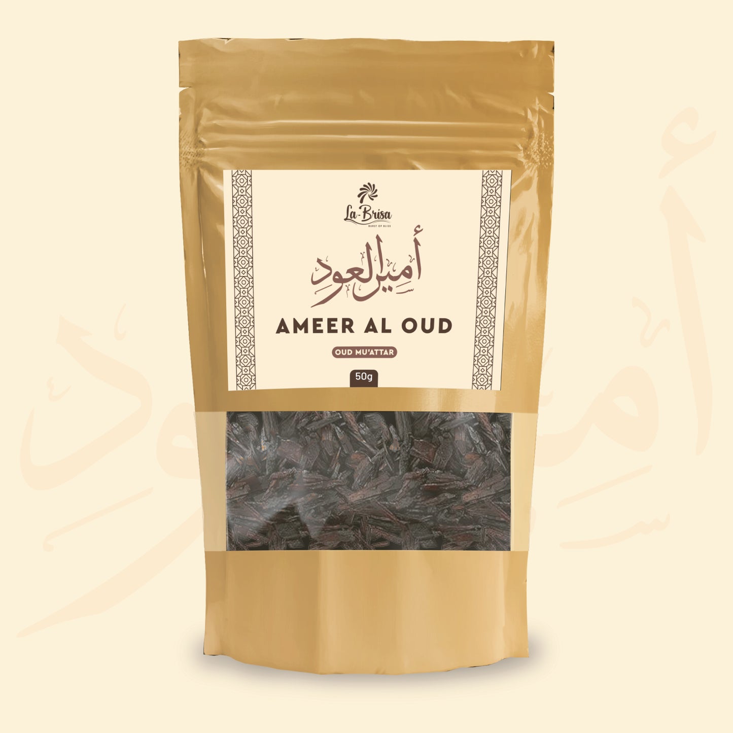 La Brisa Ameer Al Oud Bakhoor Oud Muattar | Sweet Floral Woody | Arabic Oud Wood Chips | 50gms
