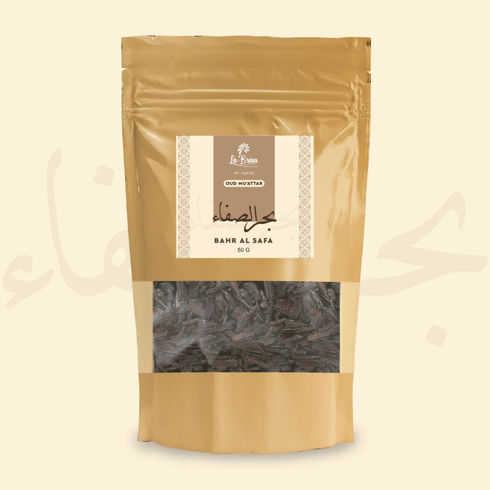La Brisa Bahr Al Safa Bakhoor Oud Muattar | Fresh Floral Wood Arabian Bakhoor Incense | Oud Wood Chips | 50gms
