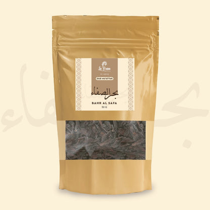 La Brisa Bahr Al Safa Bakhoor Oud Muattar | Fresh Floral Wood Arabian Bakhoor Incense | Oud Wood Chips | 50gms