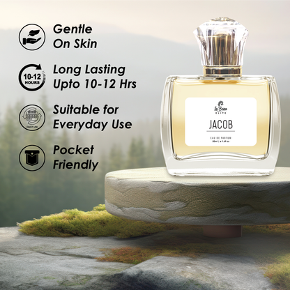 La Brisa (Elite) - Jacob | Unisex Long Lasting Perfume | Fruity, Berry, Green, Spicy & Musky Notes | Unique Modern Scent For Both | Ideal For Every Special Moments | Eau De Parfum - 50ml |