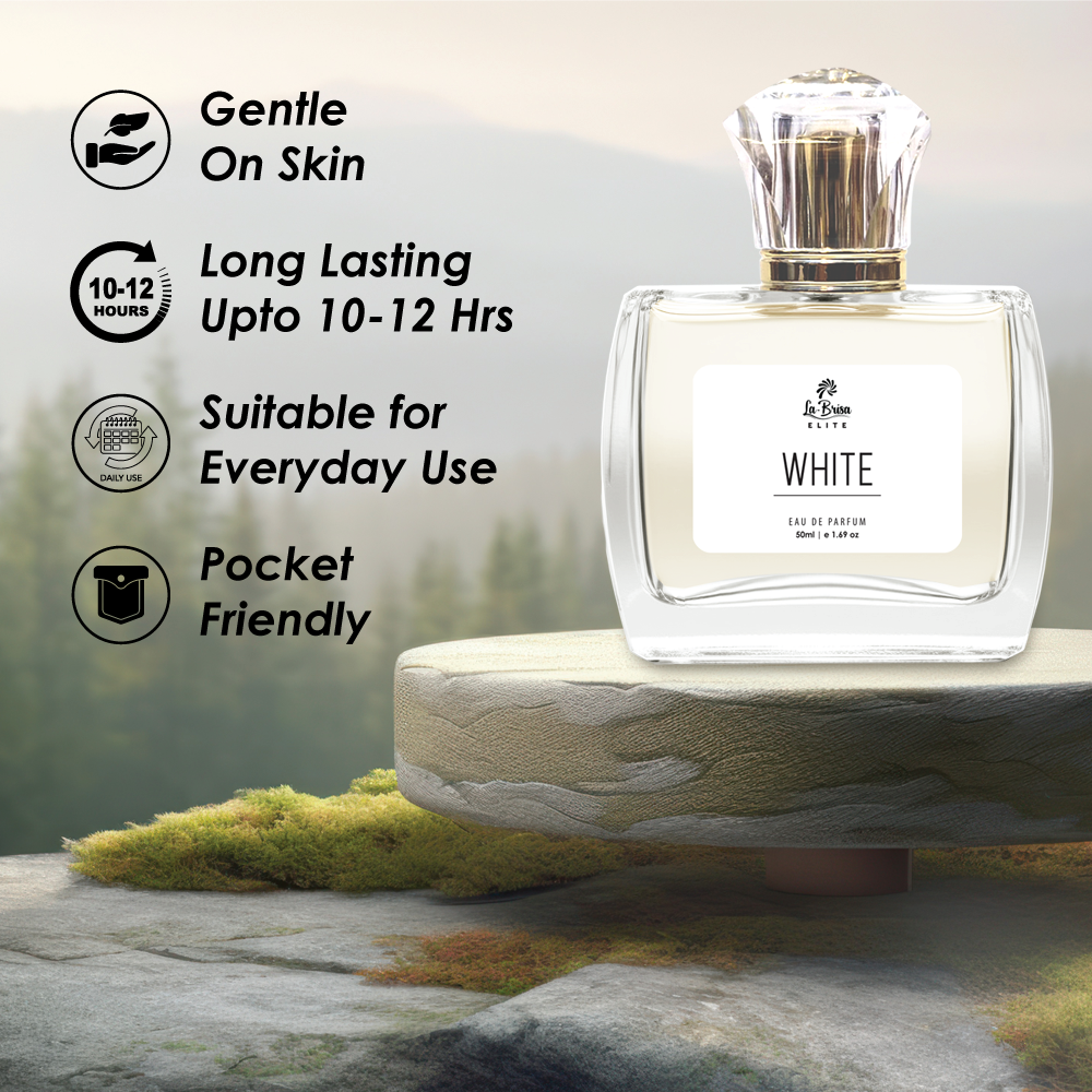 La Brisa (Elite) - White, Eau De Parfum, 50ml | Long Lasting Unisex Perfume | Signature Scent |