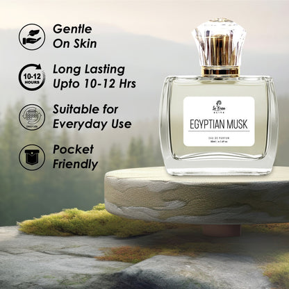 La-Brisa (Elite) Egyptian Musk | Long Lasting Unisex Perfume | Jasmine, Lily, Tuberose, Benzoin, Tonka Bean & Oud Notes | Premium Oud Perfume For Everyday Wear | Eau De Parfum - 50ml |