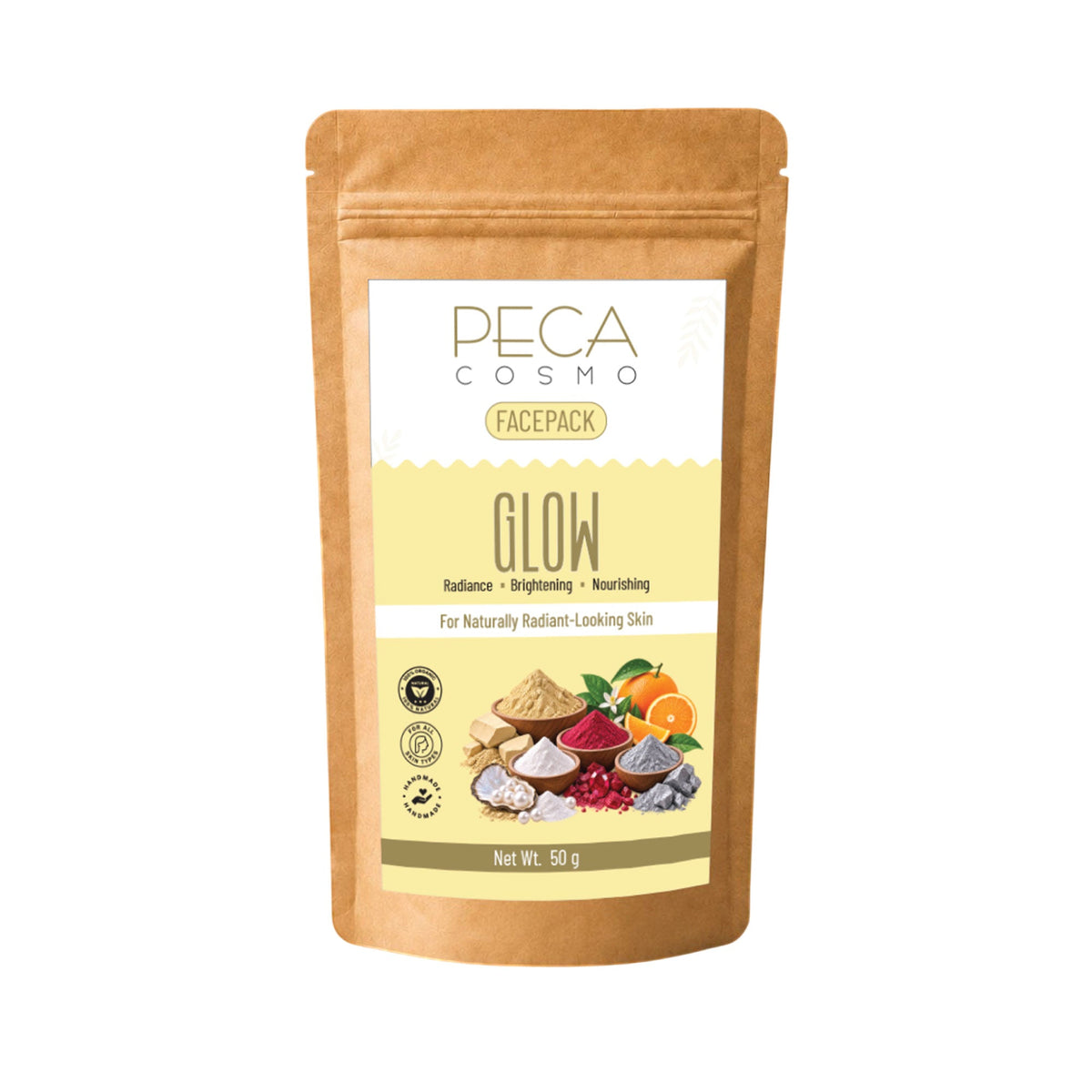 Peca Cosmo Glow Face Pack 50g in Clear Skin Glow Trio