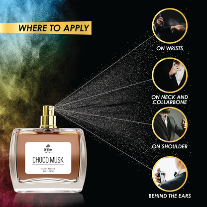 La Brisa (Elite) Choco Musk | Long Lasting Unisex Perfume | Amber, Spicy, Vanilla, Chocolate & Musk | Luxurious Scent For Both | Best Gifting Option For Your Closed Ones | Eau De Parfum - 50ml |