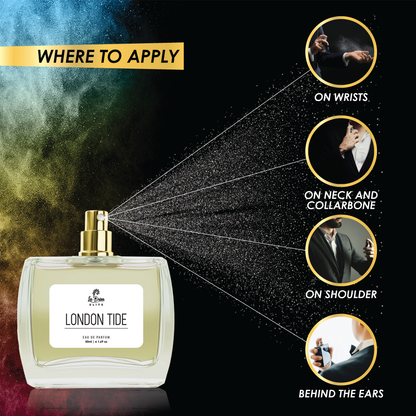 La Brisa (Elite) London Tide | Long Lasting Unisex Perfume | Lavender, Grapefruit, Bergamot, Jasmine & Musky Notes | Fresh & Aquatic Perfume | Ideal For Everyday Use | Eau De Parfum - 50ml |