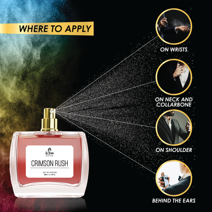 La Brisa (Elite) Crimson Rush | Long Lasting Perfume For Women | Peach, Freesia, Jasmine, Vanilla & Patchouli | Premium Option For Gifting Her | Eau De Parfum - 50ml |