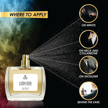 La Brisa (Elite) Lush Oud | Long Lasting Unisex Perfume | Pear, Raspberry, Saffron, Rose, Oud & Patchouli Notes | Oriental Oud Scent | Best For Gifting Purpose | Eau De Parfum - 50ml |