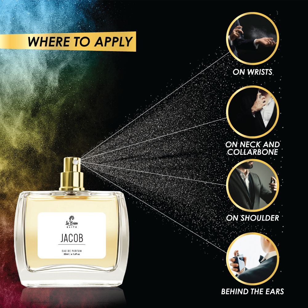 La Brisa (Elite) - Jacob | Unisex Long Lasting Perfume | Fruity, Berry, Green, Spicy & Musky Notes | Unique Modern Scent For Both | Ideal For Every Special Moments | Eau De Parfum - 50ml |