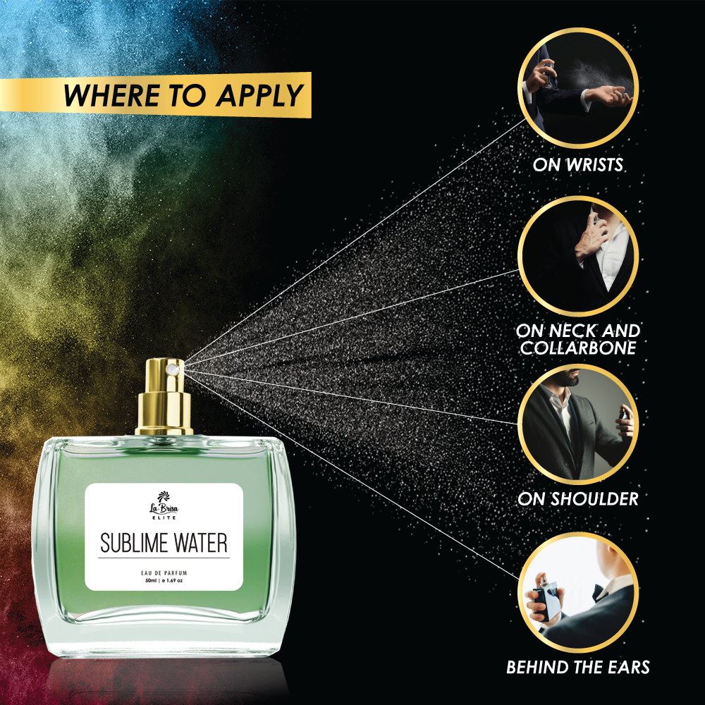 La Brisa (Elite) Sublime Water | Long Lasting Perfume for Men | Mandarine, Lemon, Jasmine, Patchouli & Musky Notes | Best Gifting Option For This Summer Season | Eau De Parfum - 50ml |