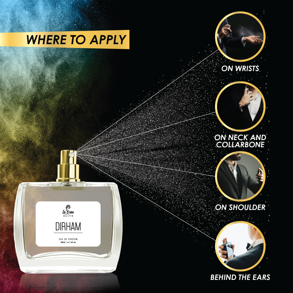 La-Brisa (Elite) Dirham | Unisex Long Lasting Arabian Perfume | Bergamot, Lemon, Cardamom, Rose, Jasmine & Sandalwood Notes | Perfect Traditional Scent For Focusing In Your Spiritual Activity | Eau De Parfum - 50ml |