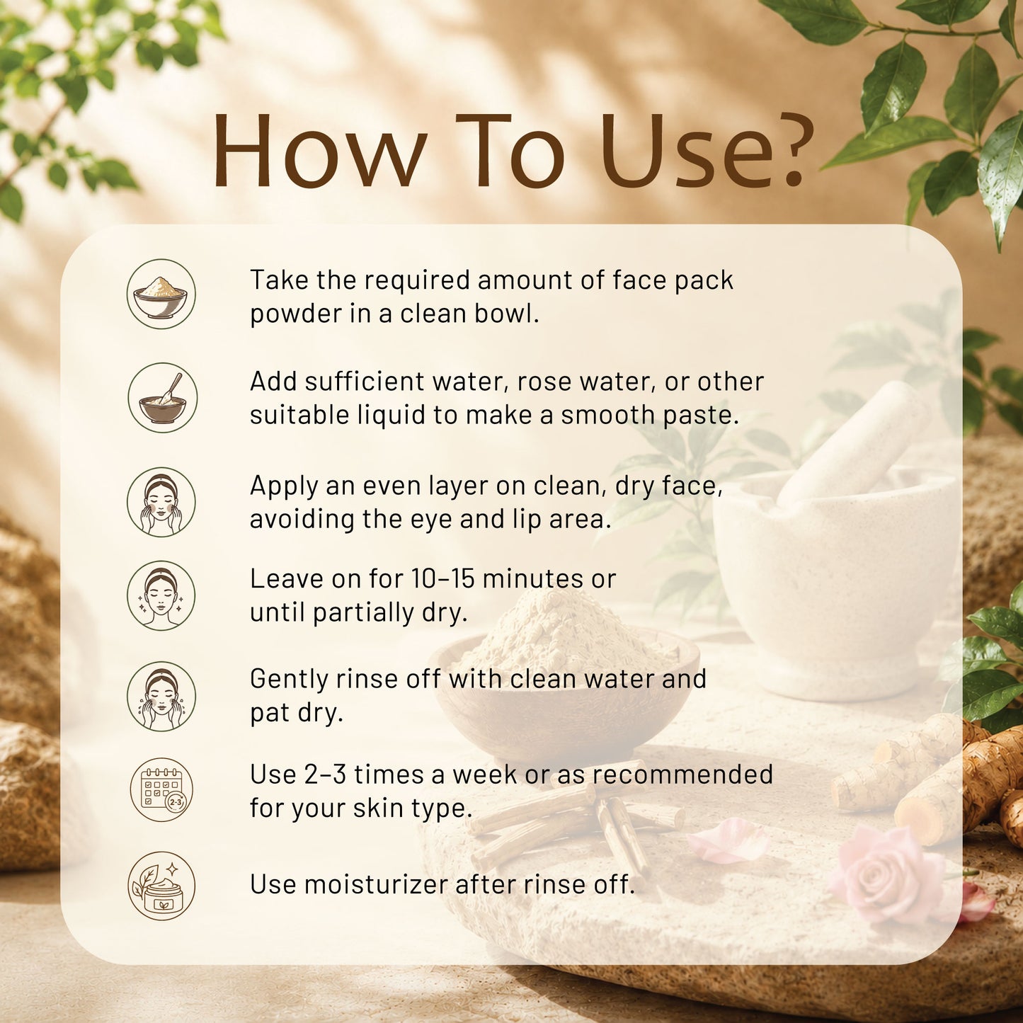 Peca Cosmo Ubtan Face Pack, 50gms | 100% Organic, Natural & Handmade | No Artificial Fragrance | Suitable For All Skin Types