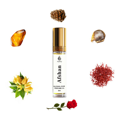 Aqeeq Afshan Oriental Attar For Men & Women | Arabic Floral Musk Unisex Attar Perfume Roll On | 6ml
