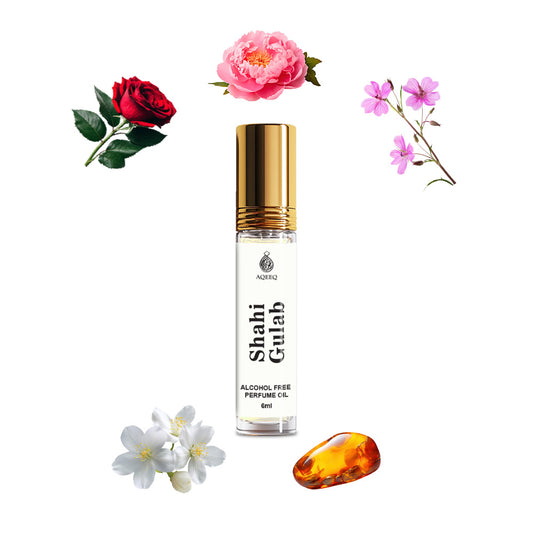 Aqeeq Shahi Gulab Attar For Men & Women | Traditional Rose Attar Perfume Roll On | 6ml