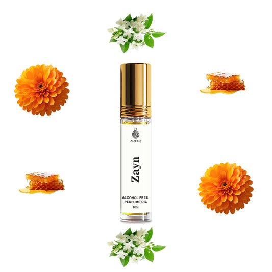 Aqeeq Zayn Arabic Unisex Attar | Long Lasting Oriental Arabian Attar Roll On For Men & Women | 6ml
