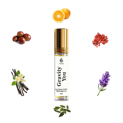 Aqeeq Gravity You Attar For Men | Long Lasting Fresh Strong Bold Attar Perfume Roll On | 6ml