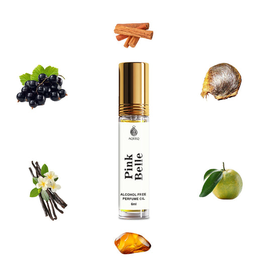 Aqeeq Pink Belle Attar For Women | Sweet Fruity Candy Attar Perfume Roll On | Alcohol Free Long Lasting Women Attar | 6ml