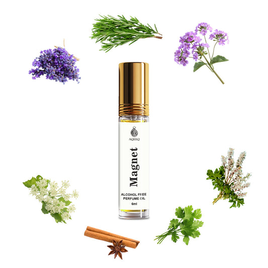 Aqeeq Magnet Attar For Men | Fresh Spicy Strong Long Lasting Attar Perfume Roll On | 6ml