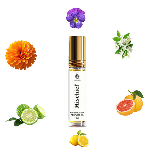 Aqeeq Mischief Attar For Men | Long Lasting Strong Aqua Fresh Men Attar Roll On | 6ml