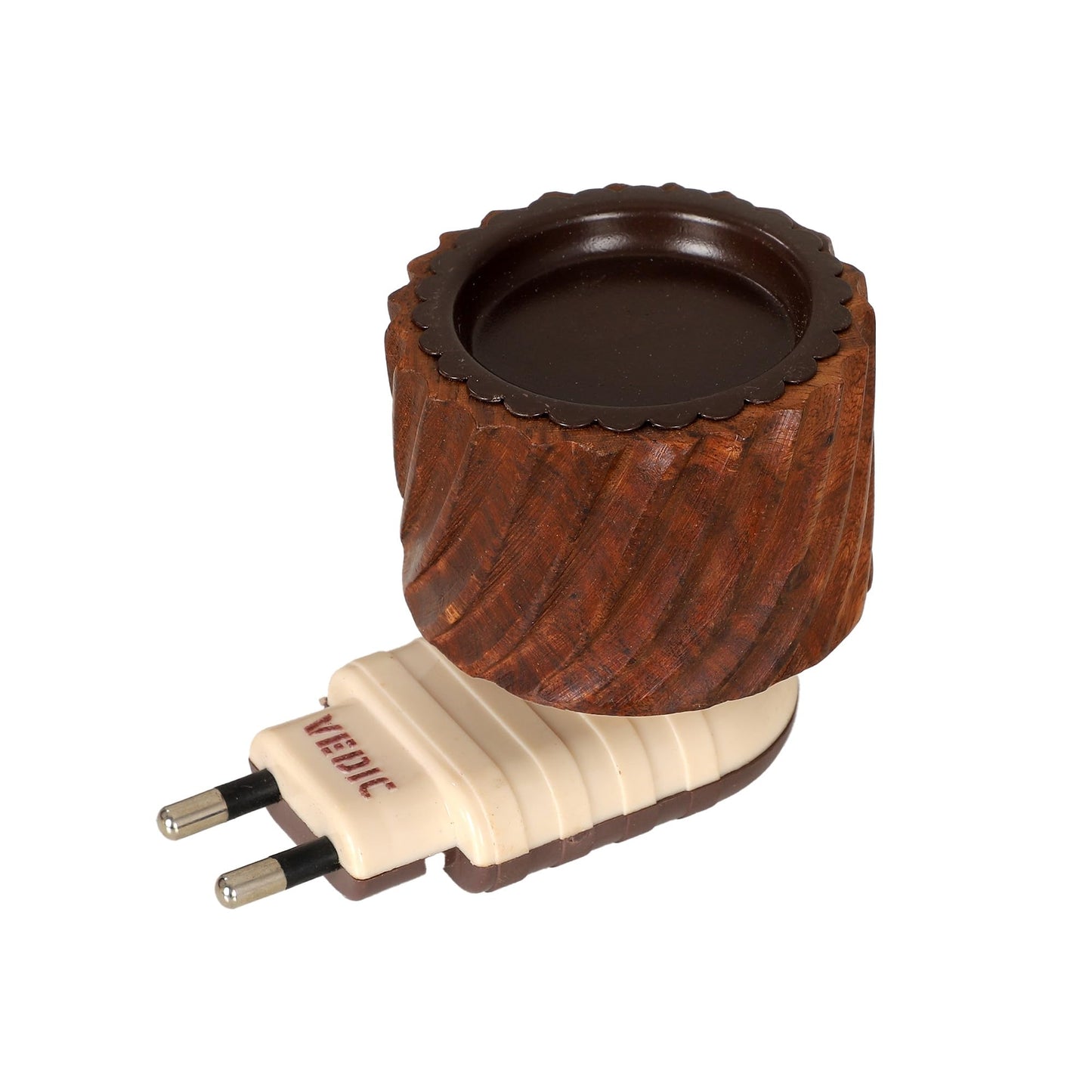 Vedic Wooden Bakhoor Burner (Dani) | Electric Operated | Plug Type