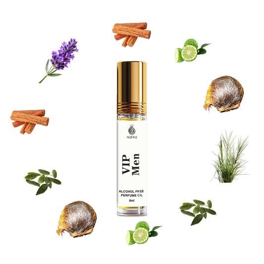 Aqeeq VIP Man Attar Perfume For Men | Long Lasting Fresh Floral Woody Men Attar Roll On | 6ml