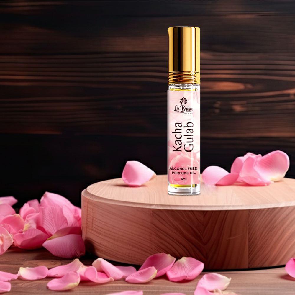 La Brisa Desi Attar Combo Pack 6 in 1 | Champa, Kacha Bela, Kacha Gulab, Kachi Kali, Phulwari & Raat Rani | Alcohol Free Attar | 6ml X 6pcs