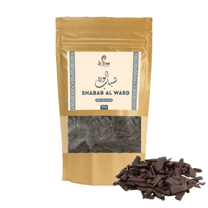 La Brisa Shabab Al Ward Oud Muattar with oud wood chips
