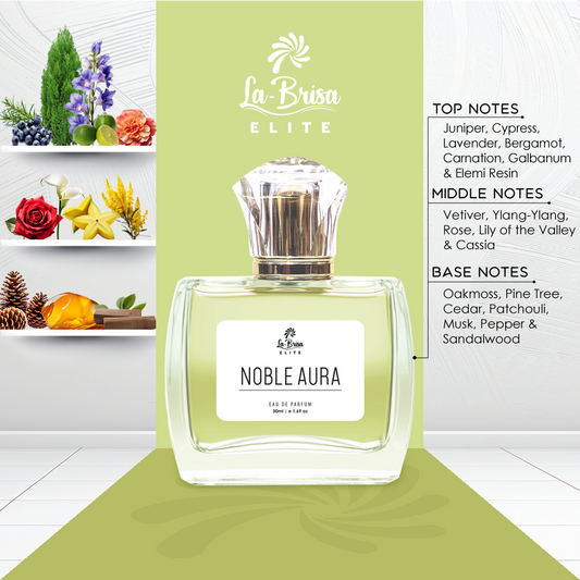 La Brisa (Elite) - Noble Aura | Long-Lasting Perfume For Men | Juniper, Bergamot, Vetiver, Oakmoss, Pine Tree & Cedar Notes |  Ultimate Signature Fragrance For Men | Ideal For Everyday Use | Eau De Parfum - 50ml |