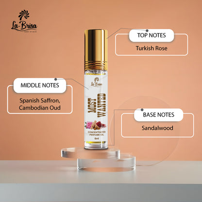 La Brisa Most Wanted Attar Roll On, 6ml | Long Lasting Attar For Men | Ginger Vanilla Woody Notes