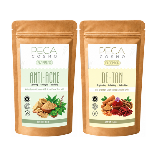 Peca Cosmo Anti-Acne and De-Tan Face Pack Duo