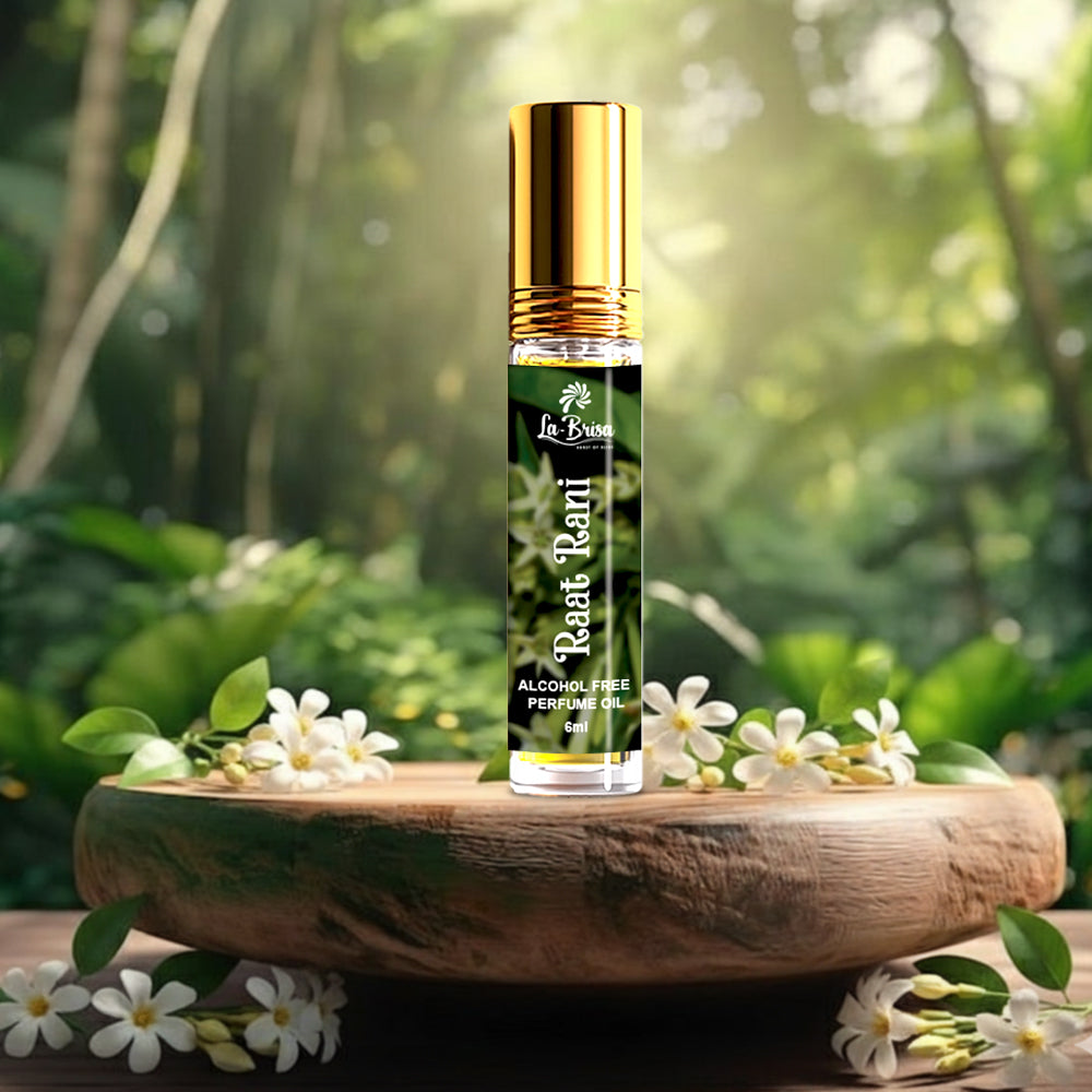 La Brisa Desi Attar Combo Pack 6 in 1 | Champa, Kacha Bela, Kacha Gulab, Kachi Kali, Phulwari & Raat Rani | Alcohol Free Attar | 6ml X 6pcs