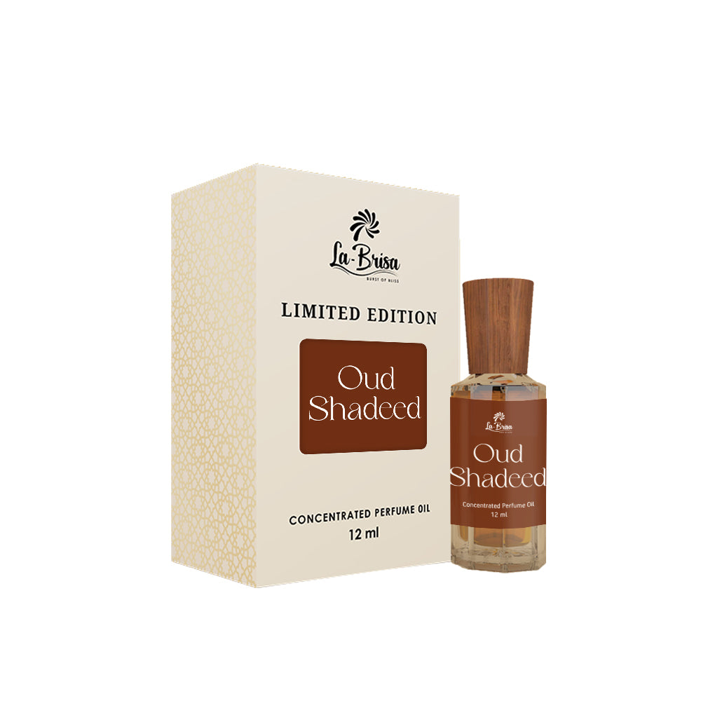 La Brisa Oud Shadeed Attar For Men | Limited Edition Attar Perfume Roll On | Ideal For Gifting | 12ml