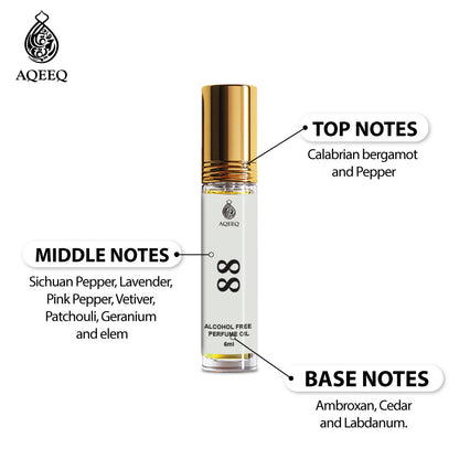 Aqeeq 88 Premium Attar For Men | Long Lasting Bold Spicy Woody Men Attar Perfume Roll On | 6ml