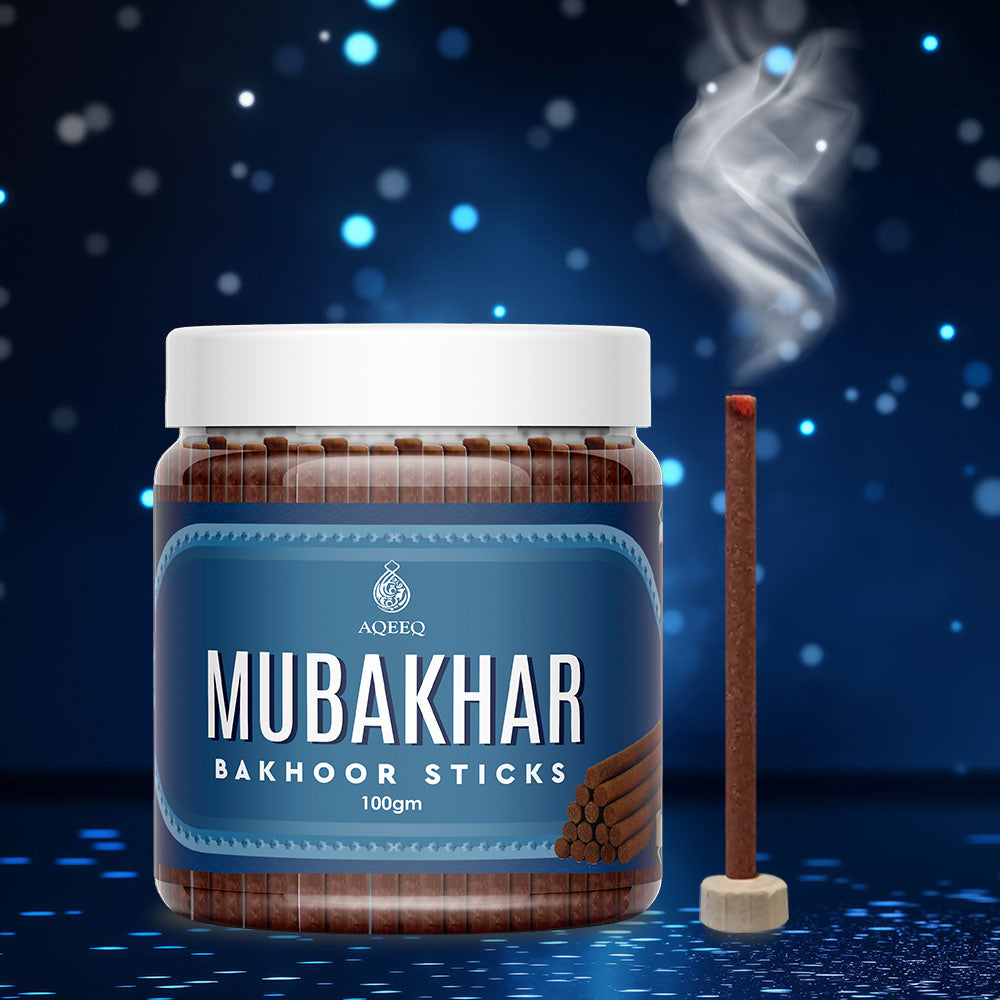 Aqeeq Mubakhar Premium Bakhoor Sticks | Sweet Floral Amber Fragrance | Charcoal & Bamboo Free | 100/200gms