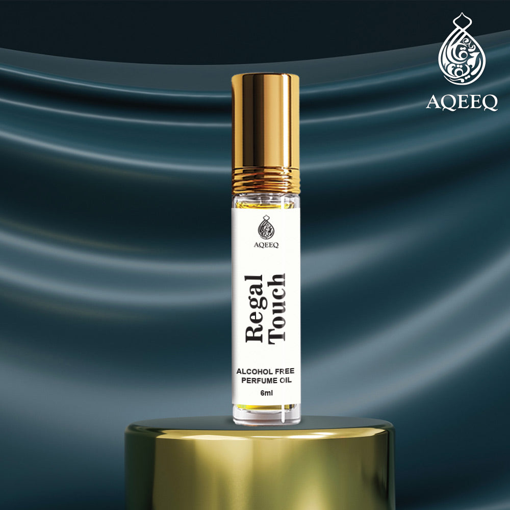 Aqeeq Regal Touch Attar For Men | Long Lasting Premium Men Attar Roll On | Fresh Floral Woody Fragrance | 6ml