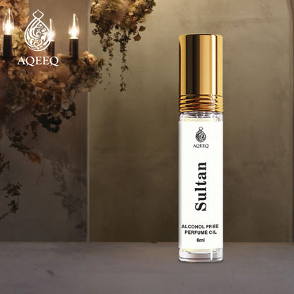 Aqeeq Sultan Oriental Attar For Men | Fresh Spicy Woody Long Lasting Modern Arabian Aroma | 6ml