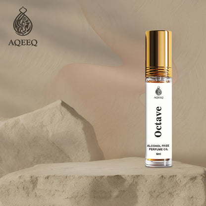 Aqeeq Octave Attar For Men | Long Lasting Bold Masculine Spicy Attar Perfume Roll On | 6ml