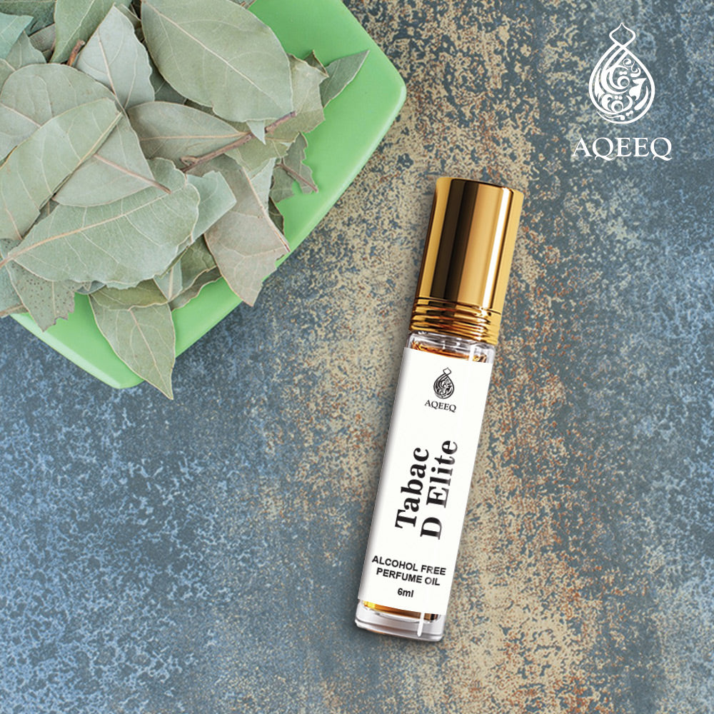 Aqeeq Tabac D'Elite Attar For Men & Women | Long Lasting Premium Tobacco Vanilla Unisex Attar Roll On | 6ml