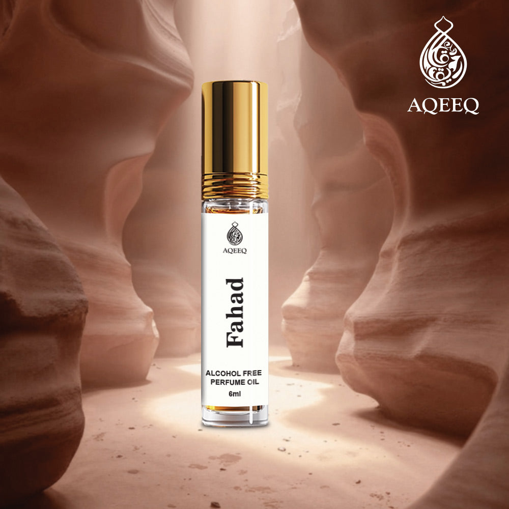 Aqeeq Fahad Arabic Woody Attar For Men & Women | Soft Spicy Musk Oud Oriental Attar Roll On | 6ml