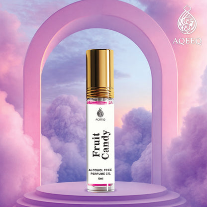 Aqeeq Fruit Candy Attar For Women | Sweet Fruity Cotton Candy Attar Perfume Roll On | Alcohol Free & Long Lasting | 6ml