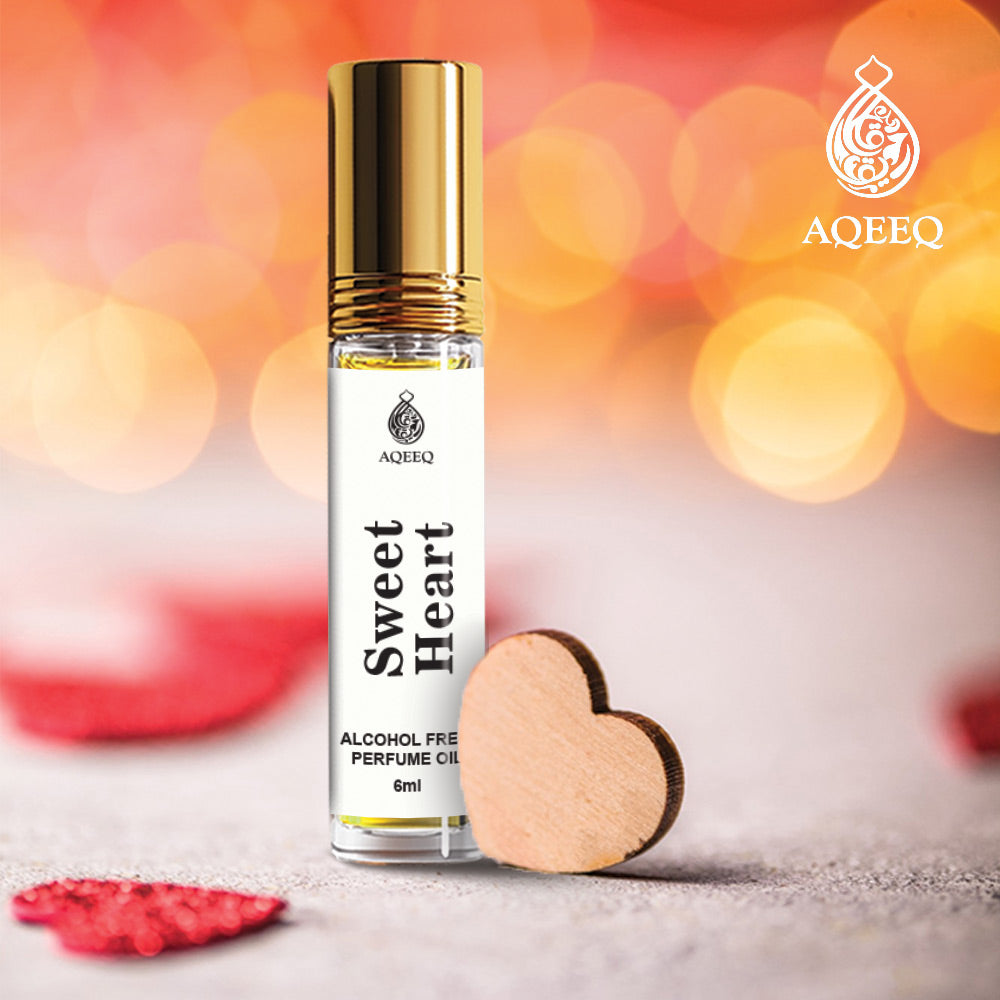 Aqeeq Sweet Heart Attar Perfume For Women | Long Lasting Fresh Floral Woody Attar Roll On | 6ml