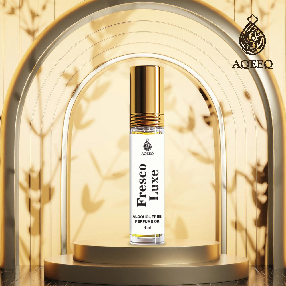 Aqeeq Fresco Luxe Attar For Men & Women | Long Lasting Rose Lily Musk Amber Unisex Attar Perfume | 6ml