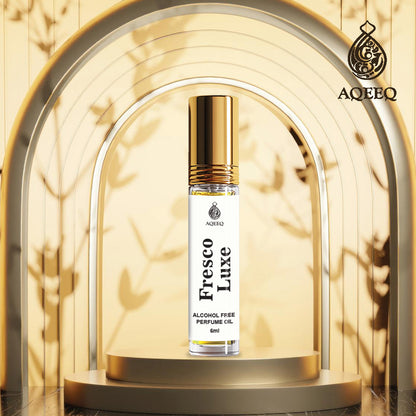 Aqeeq Fresco Luxe Attar For Men & Women | Long Lasting Rose Lily Musk Amber Unisex Attar Perfume | 6ml