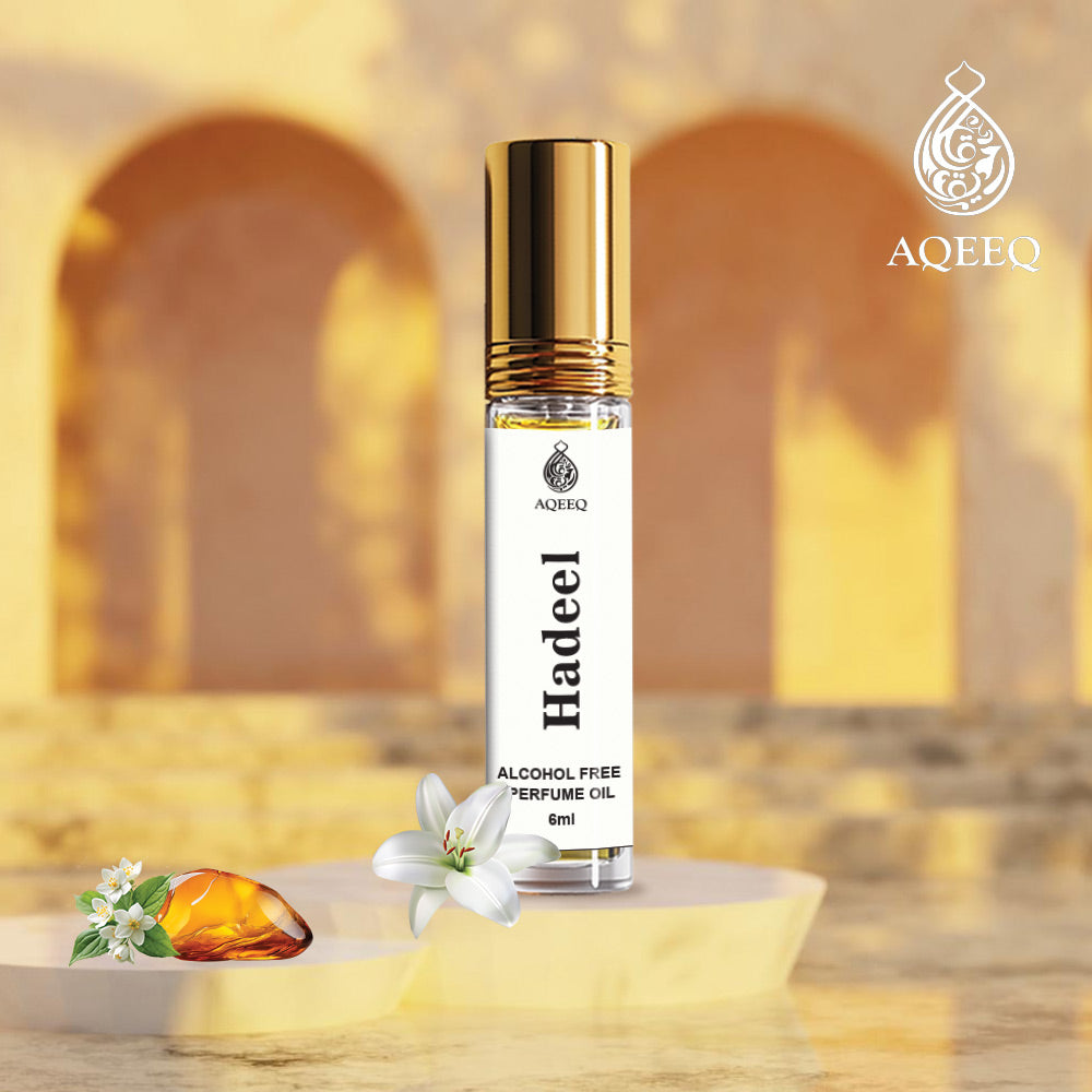 Aqeeq Hadeel Oriental Attar For Women | Citrus Rose Jasmine Vanilla Attar Perfume | Long Lasting Attar Roll On | 6ml