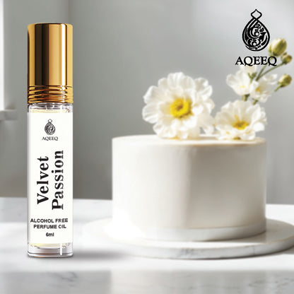 Aqeeq Velvet Passion Attar For Men | Inspired by Eros | Long Lasting Citrus Bold Fresh Woody Attar Roll On | 6ml