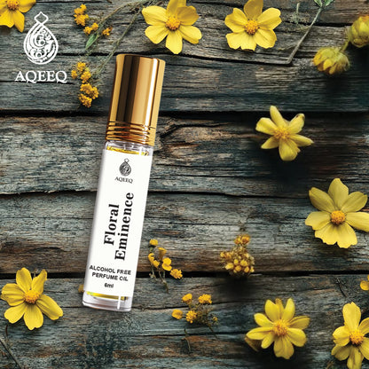 Aqeeq Floral Eminence Attar For Women | Long Lasting Floral Attar Perfume Roll On | Citrus Floral Woody Notes | 6ml